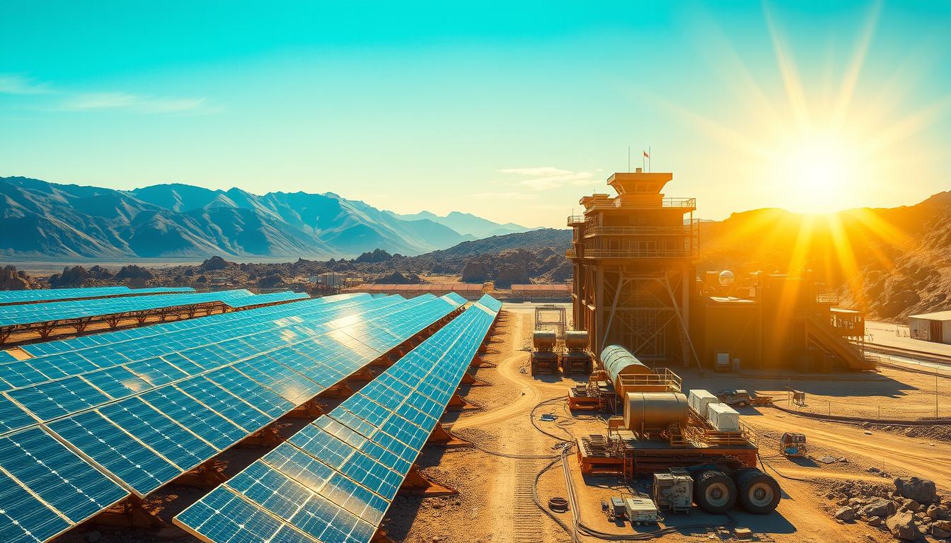 ماینینگ با نیروگاه خورشیدی